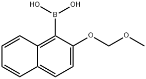 2-(METHOXYMETHOXY)NAPHTHALEN-1-YL]BORONIC ACID Struktur