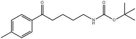 Carbamic acid, N-[5-(4-methylphenyl)-5-oxopentyl]-, 1,1-dimethylethyl ester Structure