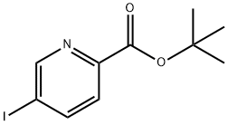 2-Pyridinecarboxylic acid, 5-iodo-, 1,1-dimethylethyl ester Struktur