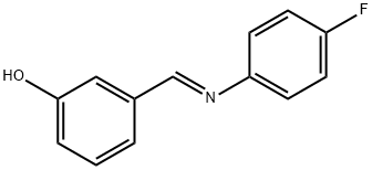 Phenol, 3-[(E)-[(4-fluorophenyl)imino]methyl]-, 1653959-48-8, 结构式