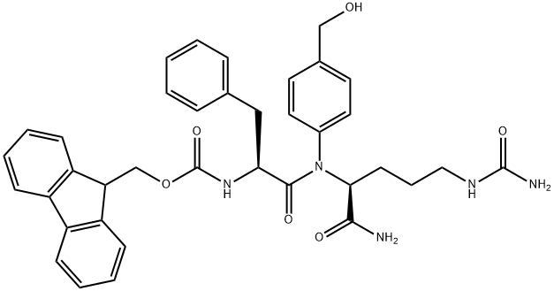 Fmoc-Phe-Cit-PAB 化学構造式