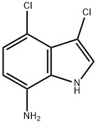 3,4-二氯1H-吲哚-7-胺, 165669-12-5, 结构式