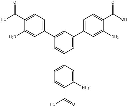 1,1':3',1''-Terphenyl]-4,4''-dicarboxylic acid, 3,3''-diamino-5'-(3-amino-4-carboxyphenyl)-,1660960-30-4,结构式