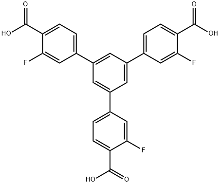 5'-(4-carboxy-3-fluorophenyl)-3,3''-difluoro-[1,1':3',1''-terphenyl]-4,4''-dicarboxylic acid 1660960-35-9 结构式