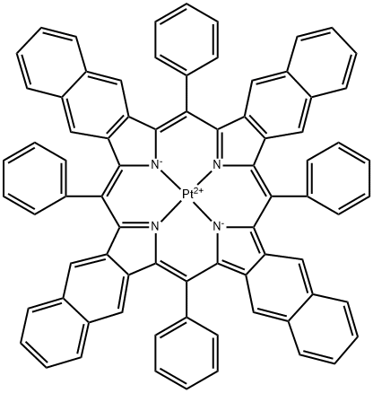 Platium(II)tetraphenylnaphtholporphyrin Structure