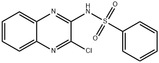 Benzenesulfonamide, N-(3-chloro-2-quinoxalinyl)- Structure
