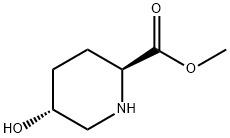 2-Piperidinecarboxylic acid, 5-hydroxy-, methyl ester, (2S,5R)-,1663566-55-9,结构式