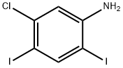 5-chloro-2,4-diiodo-aniline Struktur