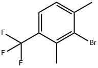 Benzene, 2-bromo-1,3-dimethyl-4-(trifluoromethyl)- Struktur