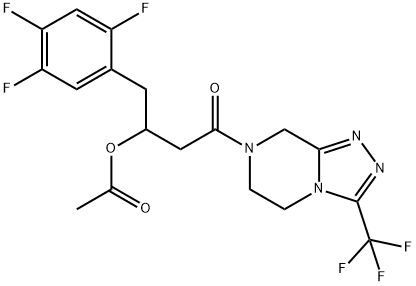 3-DESAMINO ACETOXY SITAGLIPTIN,1675201-16-7,结构式