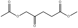 Pentanoic acid, 5-(acetyloxy)-4-oxo-, methyl ester 化学構造式