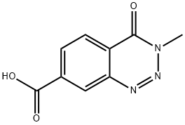 3-甲基-4-氧代-3,4-二氢苯并[D][1,2,3]三嗪-7-羧酸 结构式