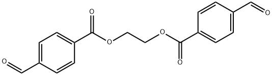 1,2-二(4-甲酰苯甲酰氧基)-乙烷 结构式