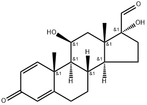 17-Deshydroxyacetyl 17-Carbonyl Prednisolone,167997-18-4,结构式
