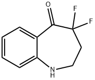 5H-1-Benzazepin-5-one, 4,4-difluoro-1,2,3,4-tetrahydro- Structure