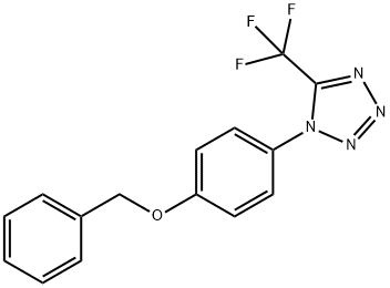 1H-Tetrazole, 1-[4-(phenylmethoxy)phenyl]-5-(trifluoromethyl)- Structure