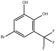 1,2-Benzenediol, 5-bromo-3-(trifluoromethyl)- Struktur