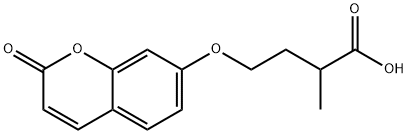 7-(3'-Carboxybutoxy)coumarin Struktur
