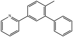 Pyridine, -(6-methyl[1,1'-biphenyl]-3-yl)-C11H9N 化学構造式