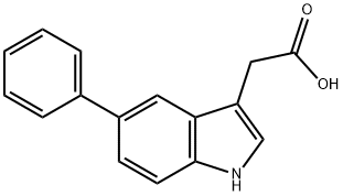 5-(2-苯基)-吲哚-3-乙酸, 168649-23-8, 结构式