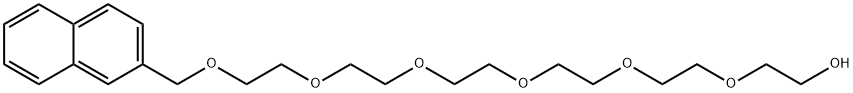 3,6,9,12,15,18-Hexaoxanonadecan-1-ol, 19-(2-naphthalenyl)- Structure