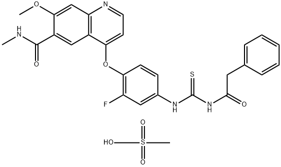 TAS-115 Methanesulfonic acid salt 化学構造式