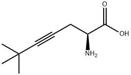 4-Heptynoic acid, 2-amino-6,6-dimethyl-, (2S)- Structure