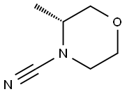 4-Morpholinecarbonitrile, 3-methyl-, (3R)- Struktur