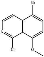 5-溴-1-氯-8-甲氧基异喹啉 结构式