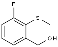 (3-Fluoro-2-(methylthio)phenyl)methanol Structure