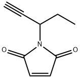 1H-Pyrrole-2,5-dione, 1-(1-ethyl-2-propyn-1-yl)- Structure