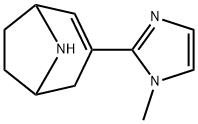 3-(1-methyl-1H-imidazol-2-yl)-8-azabicyclo[3.2.1]oct-2-ene 化学構造式