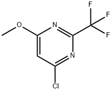 Pyrimidine, 4-chloro-6-methoxy-2-(trifluoromethyl)- Structure