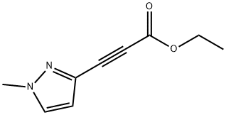 2-Propynoic acid, 3-(1-methyl-1H-pyrazol-3-yl)-, ethyl ester Struktur