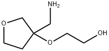 Ethanol, 2-[[3-(aminomethyl)tetrahydro-3-furanyl]oxy]- Struktur