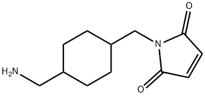 1H-Pyrrole-2,5-dione, 1-[[4-(aminomethyl)cyclohexyl]methyl]- Structure