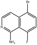 1-Isoquinolinamine, 5-bromo-8-fluoro- Struktur