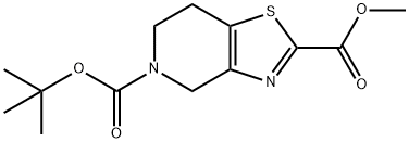 5-(叔丁基)2-甲基6,7-二氢噻唑并[4,5-C]吡啶-2,5(4H)-二羧酸酯 结构式