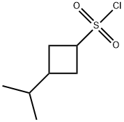 Cyclobutanesulfonyl chloride, 3-(1-methylethyl)- Structure