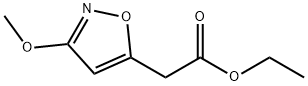 5-Isoxazoleacetic acid, 3-methoxy-, ethyl ester Struktur