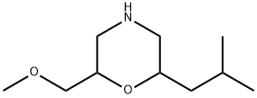 Morpholine,2-(methoxymethyl)-6-(2-methylpropyl)- Struktur