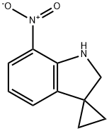 Spiro[cyclopropane-1,3'-[3H]indole], 1',2'-dihydro-7'-nitro- 化学構造式