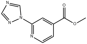 4-Pyridinecarboxylic acid, 2-(1H-1,2,4-triazol-1-yl)-, methyl ester Struktur