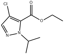 ethyl 4-chloro-1-isopropyl-1H-pyrazole-5-carboxylate Structure