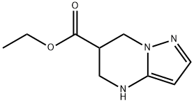 Pyrazolo[1,5-a]pyrimidine-6-carboxylic acid, 4,5,6,7-tetrahydro-, ethyl ester 化学構造式