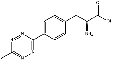 L-Phenylalanine, 4-(6-methyl-1,2,4,5-tetrazin-3-yl)- 化学構造式