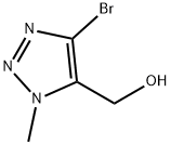 (4-溴-1-甲基-1H-1,2,3-三唑-5-基)甲醇 结构式