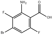 2-氨基-4-溴-3,6-二氟苯甲酸, 1698535-33-9, 结构式