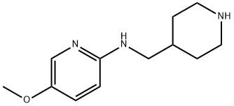 2-Pyridinamine, 5-methoxy-N-(4-piperidinylmethyl)- 结构式