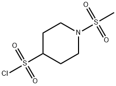 4-Piperidinesulfonyl chloride, 1-(methylsulfonyl)- 化学構造式